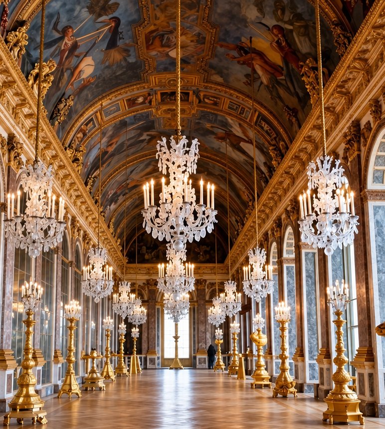 La Galerie des Glaces du château de Versailles